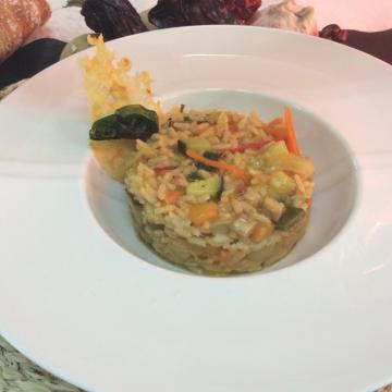 Arroz cremoso de setas, boletus y gambas de Dénia