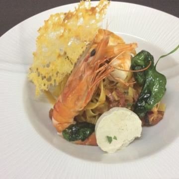 Tagliatelles con frutos del mar