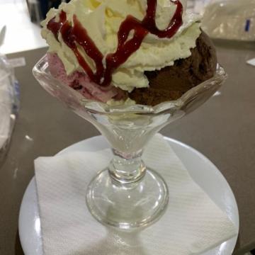 Copa helado dos sabores