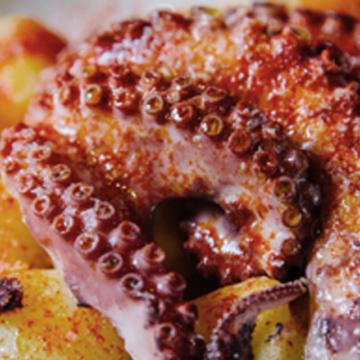 Pulpito a la brasa